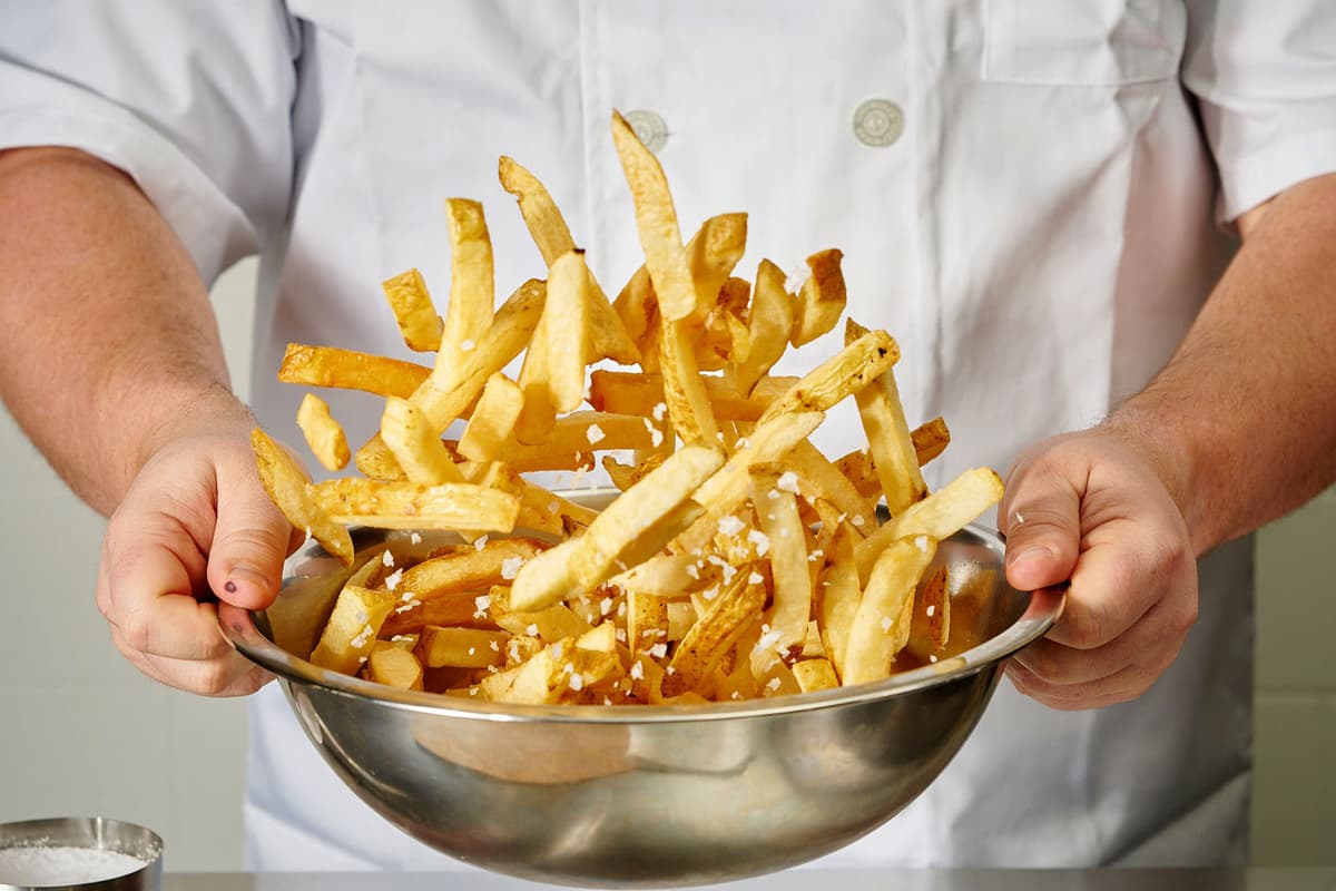 Kennebec Fries recipe served on a plate, by Nightingale Kennebec Fries recipe served on a plate, by Nightingale