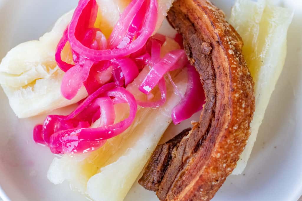 Roasted Pork Belly recipe served on a plate, by Nightingale Roasted Pork Belly recipe served on a plate, by Nightingale