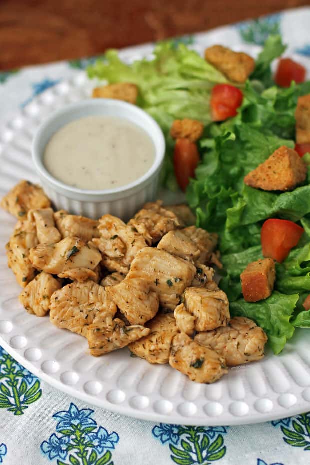 Crispy Chicken Bites recipe served on a plate, by Superflux {Cabana} Crispy Chicken Bites recipe served on a plate, by Superflux {Cabana}