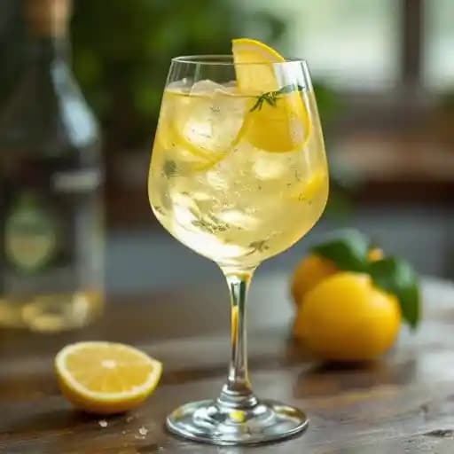 Limoncello Spritz recipe served in a glass, by Social House Kitchen and Bar Limoncello Spritz recipe served in a glass, by Social House Kitchen and Bar