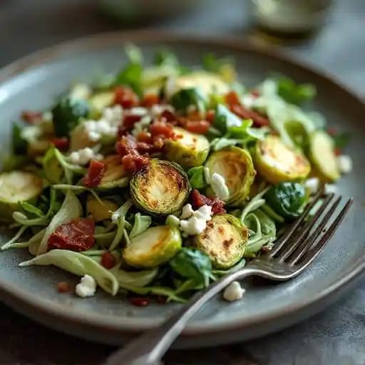 Charred brussels sprout salad