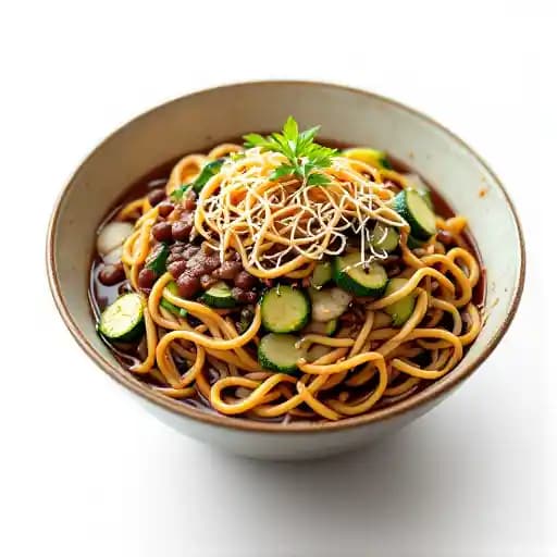 Jajangmyeon 짜장면 recipe served on a plate, by Bebap Korean Eats Jajangmyeon 짜장면 recipe served on a plate, by Bebap Korean Eats