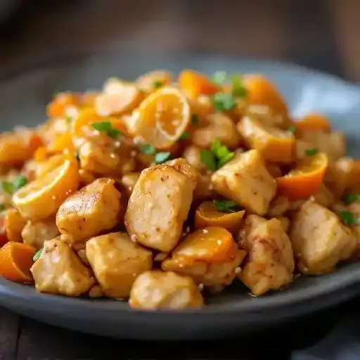 Orange Peel Chicken recipe served on a plate, by Asian Sea Grill Orange Peel Chicken recipe served on a plate, by Asian Sea Grill