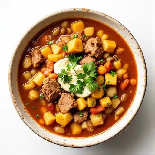 Posole recipe served on a plate, by Dolce Posole recipe served on a plate, by Dolce