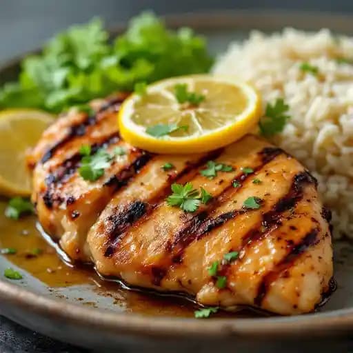 LEMON CHICKEN recipe served on a plate, by Toast LEMON CHICKEN recipe served on a plate, by Toast