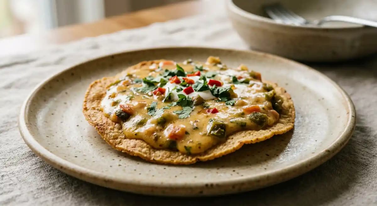 Tostada Chile Con Queso