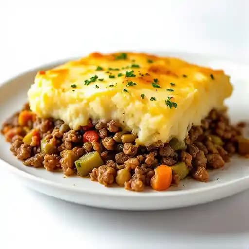 Shepherd’s Pie recipe served on a plate, by Ollie's Restaurant Shepherd’s Pie recipe served on a plate, by Ollie's Restaurant