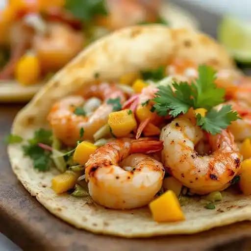 SHRIMP TACOS recipe served on a plate, by Orale Mexican Kitchen SHRIMP TACOS recipe served on a plate, by Orale Mexican Kitchen