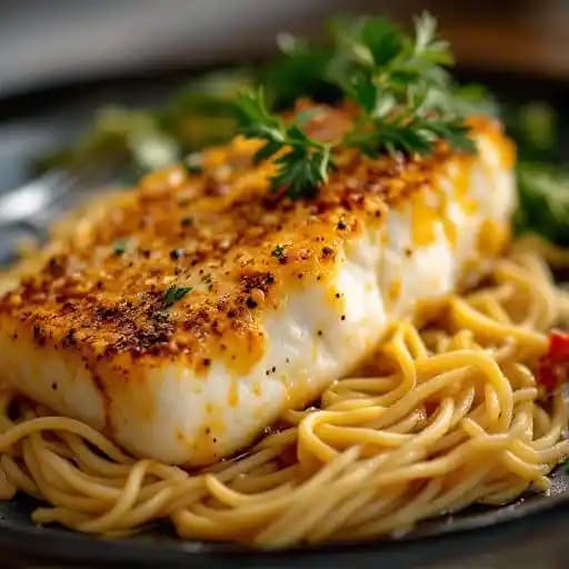 Chilean Sea Bass recipe served on a plate, by Cafe 2825 Chilean Sea Bass recipe served on a plate, by Cafe 2825