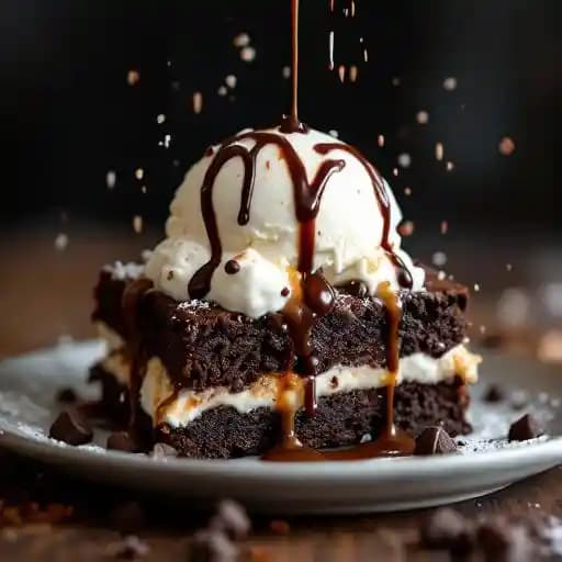 Chocolate Brownie Sundae Explosion