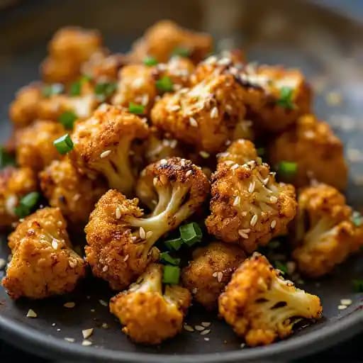 Korean Fried Cauliflower recipe served on a plate, by JOEY Rideau Korean Fried Cauliflower recipe served on a plate, by JOEY Rideau