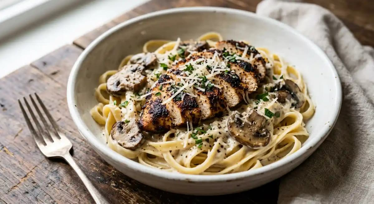 BLACKENED CHICKEN ALFREDO