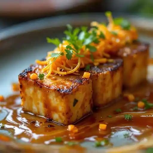 Vegan Tofu Tataki (shared fryer)