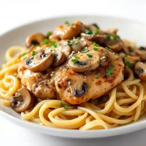 Chicken Marsala recipe served on a plate, by Alexander Michael's Chicken Marsala recipe served on a plate, by Alexander Michael's