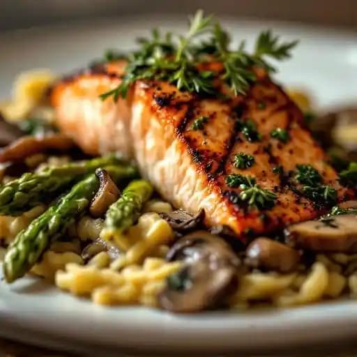 BASIL PESTO GRILLED WILD ALASKAN SOCKEYE SALMON recipe served on a plate, by Maxwells | Restaurant & Bar BASIL PESTO GRILLED WILD ALASKAN SOCKEYE SALMON recipe served on a plate, by Maxwells | Restaurant & Bar