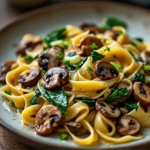 Pappardelle Funghi recipe served on a plate, by Coco Bar & Bistro Pappardelle Funghi recipe served on a plate, by Coco Bar & Bistro