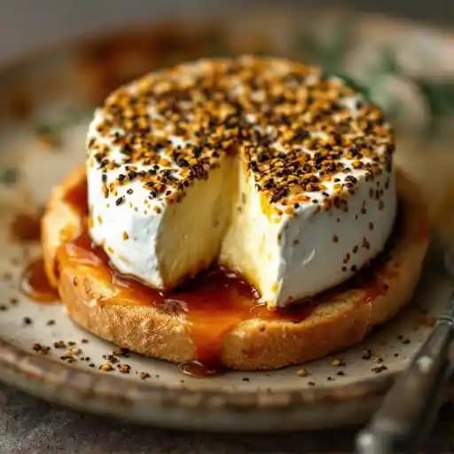 chef deborah's pepita & sesame crusted brie