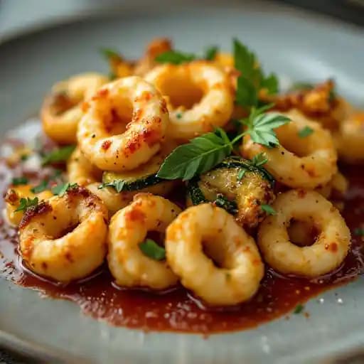FRITTURA DI CALAMARI E FIOR DI ZUCCA