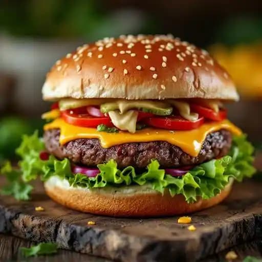 Hen of the wood burger