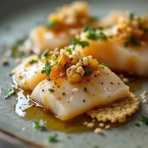 Hamachi Crudo recipe served on a plate, by Bix Hamachi Crudo recipe served on a plate, by Bix
