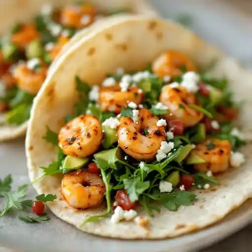 Cajun Shrimp Tacos recipe served on a plate, by Giuseppe's Bar & Grille Henderson Cajun Shrimp Tacos recipe served on a plate, by Giuseppe's Bar & Grille Henderson