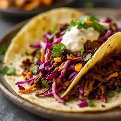 Barbacoa Tacos recipe served on a plate, by The Copper Kettle Mule Bar and Eatery Barbacoa Tacos recipe served on a plate, by The Copper Kettle Mule Bar and Eatery