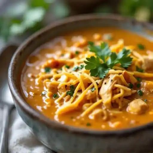 Creamy Chicken Tortilla Soup, Bowl recipe served on a plate, by Claim Jumper Steakhouse & Bar - Henderson, NV Creamy Chicken Tortilla Soup, Bowl recipe served on a plate, by Claim Jumper Steakhouse & Bar - Henderson, NV