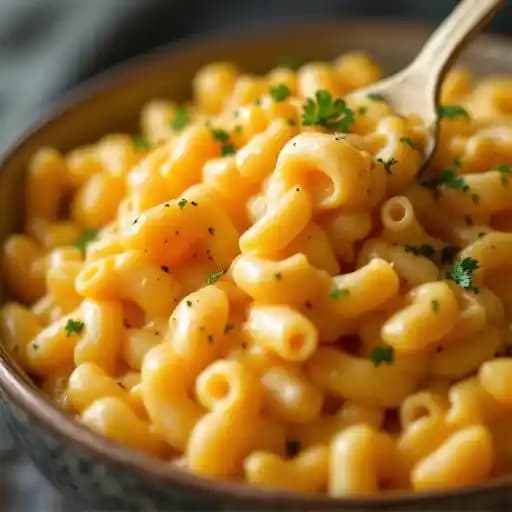 Classic Mac & Cheese recipe served on a plate, by MacSantaFe Gourmet Mac & Cheese Classic Mac & Cheese recipe served on a plate, by MacSantaFe Gourmet Mac & Cheese