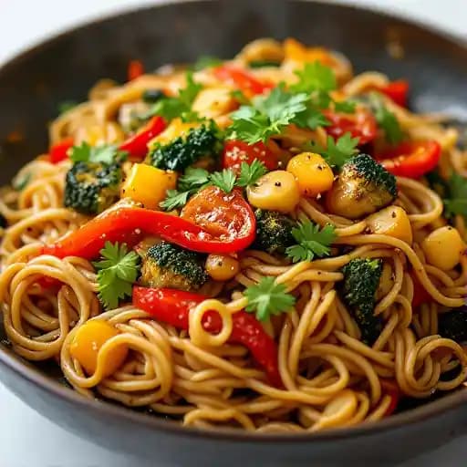 VEGETABLE STIR-FRY recipe served on a plate, by The Original Roy's in Hawaii Kai VEGETABLE STIR-FRY recipe served on a plate, by The Original Roy's in Hawaii Kai