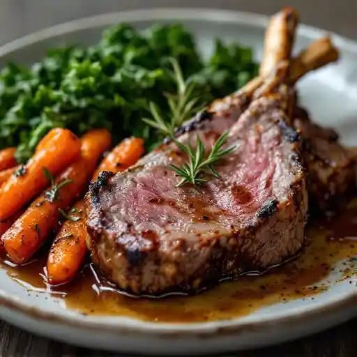 Roasted Lamb Rack*