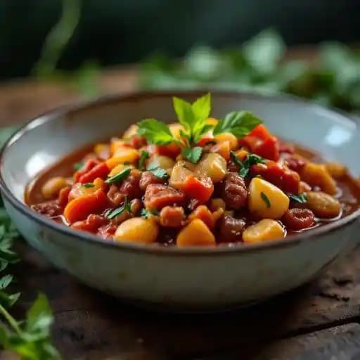 Tuscano Cassoulet recipe served on a plate, by The Ordinary Hen Tuscano Cassoulet recipe served on a plate, by The Ordinary Hen