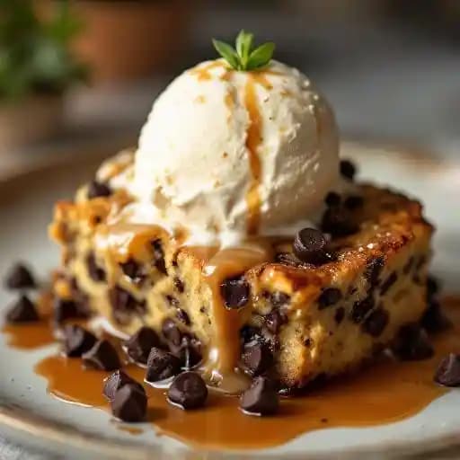 Chocolate Chip Bread Pudding