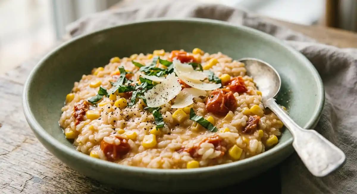 Sweet Corn & Tomato Risotto