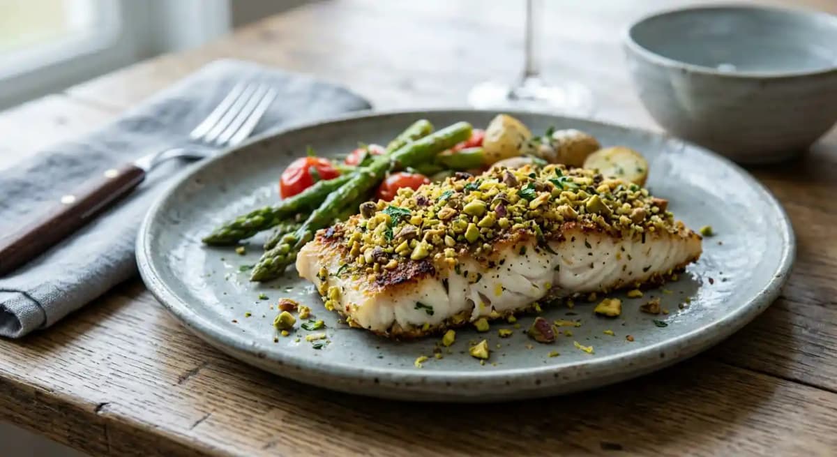 Pistachio-Crusted Grouper