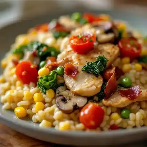 Roasted Chicken Risotto