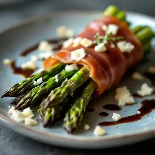 Prosciutto-Wrapped Asparagus recipe served on a plate, by Chandlers Prime Steaks & Fine Seafood Prosciutto-Wrapped Asparagus recipe served on a plate, by Chandlers Prime Steaks & Fine Seafood