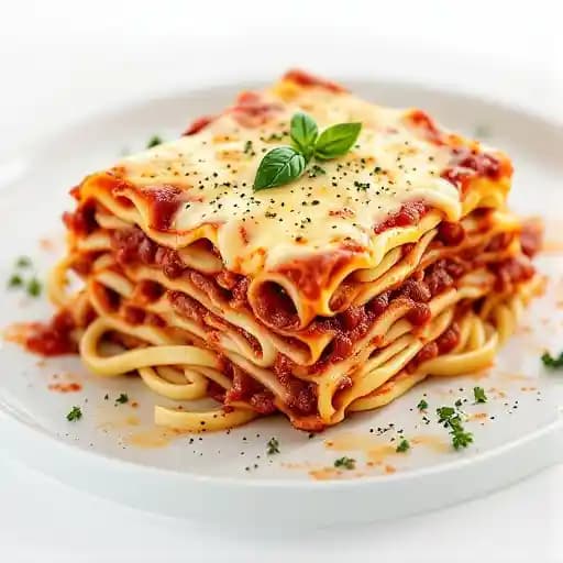 LASAGNA AL RAGU recipe served on a plate, by Matteo Ristorante Italiano LASAGNA AL RAGU recipe served on a plate, by Matteo Ristorante Italiano