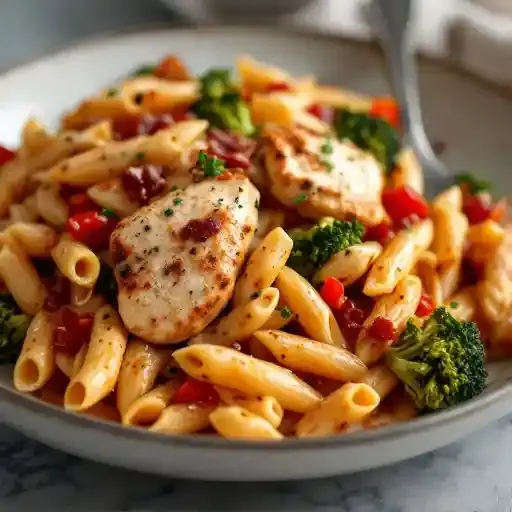 BLACKENED CHICKEN PASTA recipe served on a plate, by 131 MAIN Restaurant BLACKENED CHICKEN PASTA recipe served on a plate, by 131 MAIN Restaurant