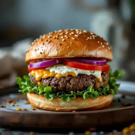 Burger Bombay recipe served on a plate, by The Royal Mile Burger Bombay recipe served on a plate, by The Royal Mile