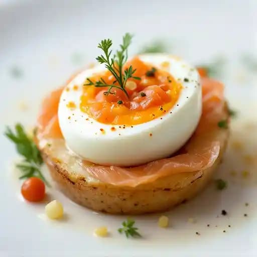 NORDIC DEVILED EGG recipe served on a plate, by Vivian NORDIC DEVILED EGG recipe served on a plate, by Vivian