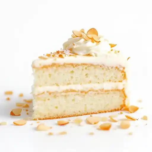 ITALIAN WHITE CAKE recipe served on a plate, by The Original Vinnie's Neighborhood Italian ITALIAN WHITE CAKE recipe served on a plate, by The Original Vinnie's Neighborhood Italian