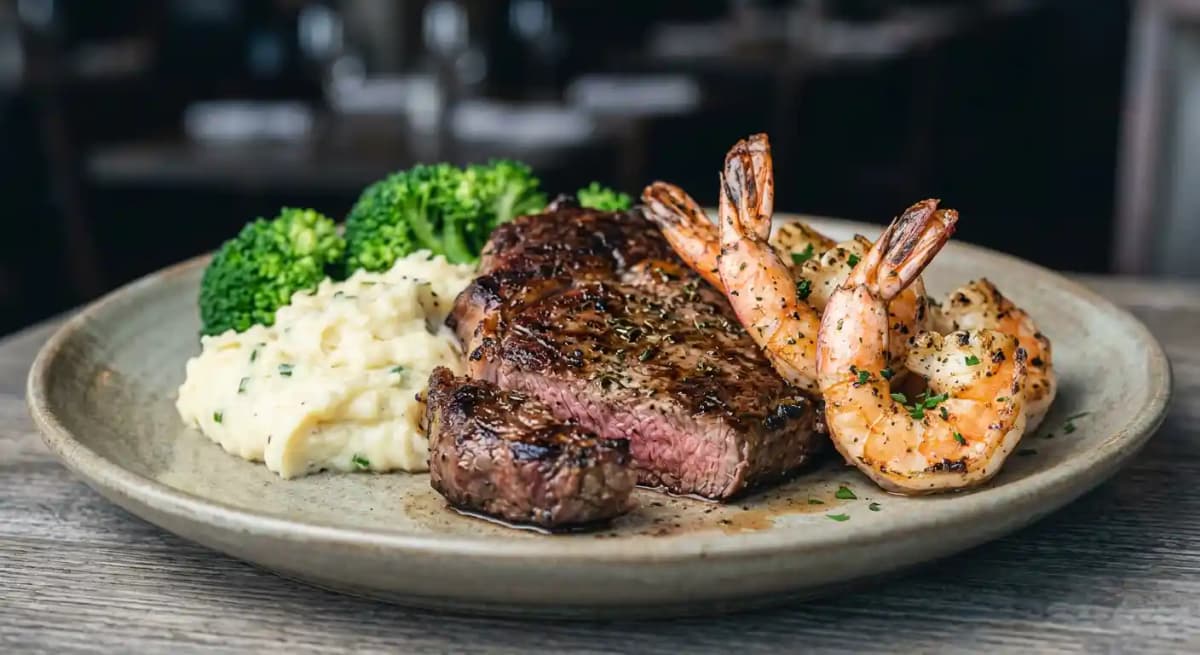 Forrest’s Ribeye & Shrimp