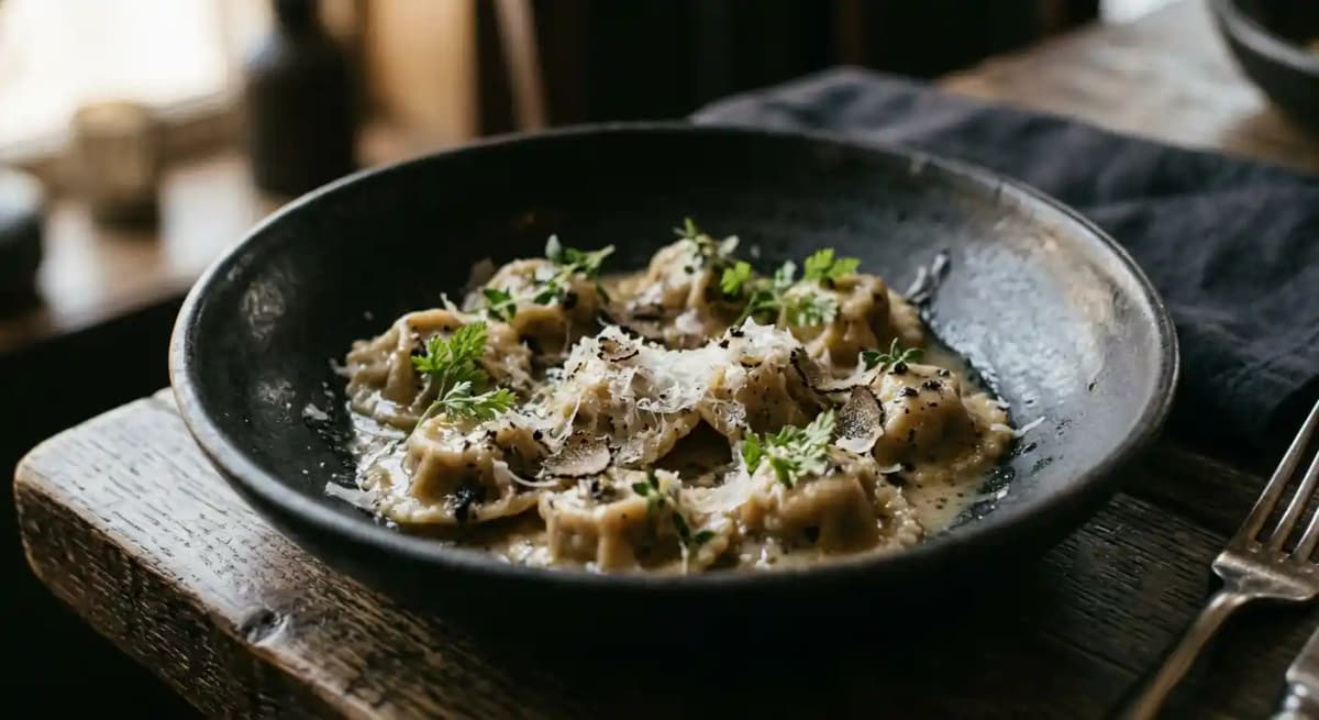 Corn & Black Truffle Agnolotti