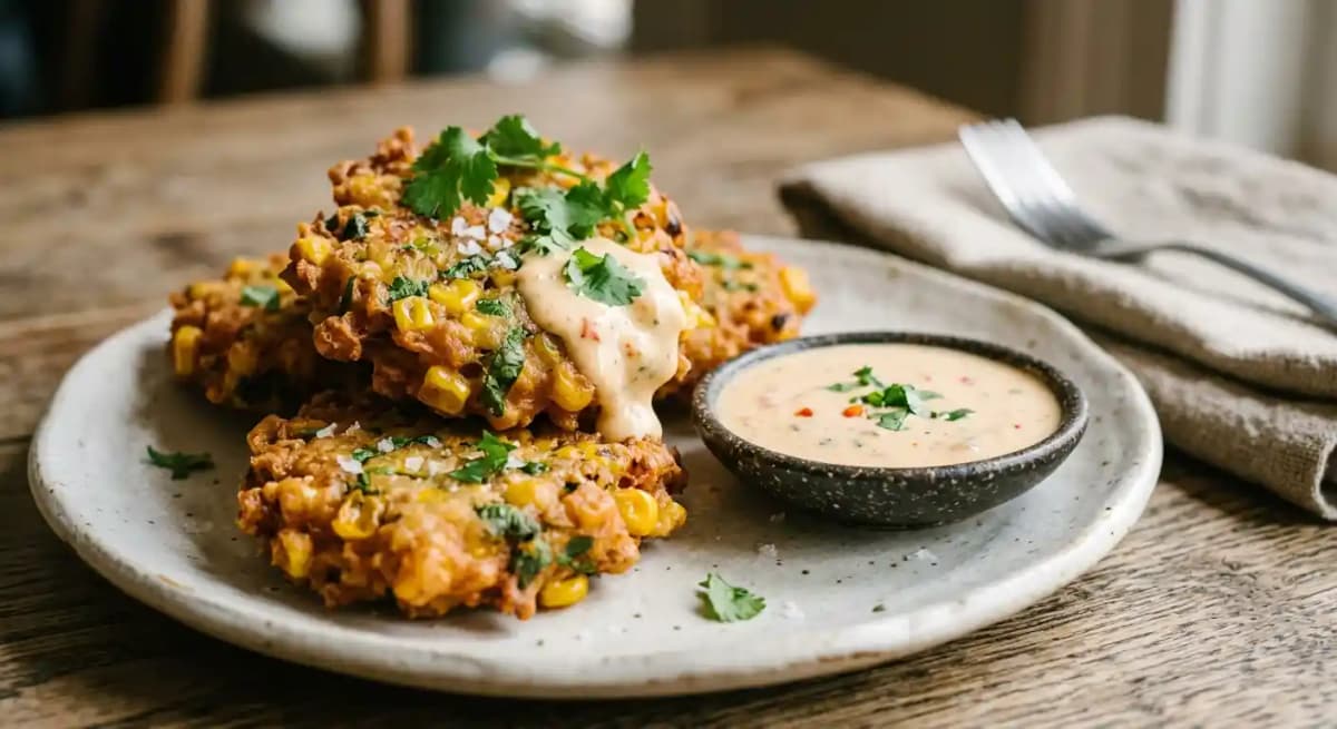 Crunchy Sweet Corn Fritters