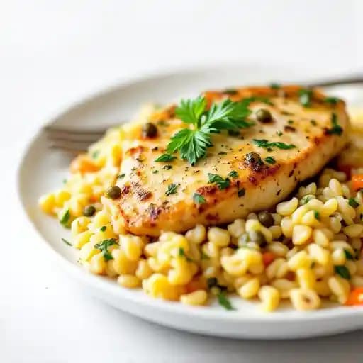 Chicken Piccata recipe served on a plate, by Y.O. Ranch Steakhouse Chicken Piccata recipe served on a plate, by Y.O. Ranch Steakhouse