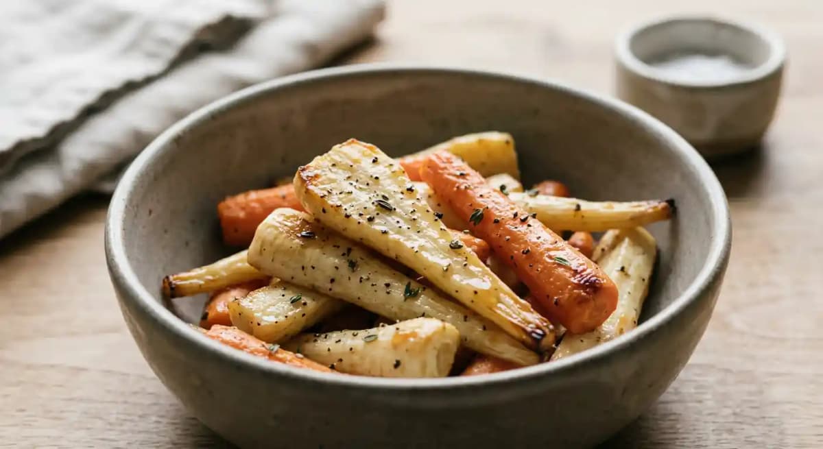 Maple-Roasted Parsnips & Carrots