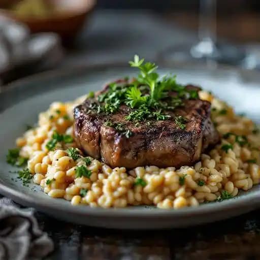 Osso Buco recipe served on a plate, by Ristorante Del Lago Osso Buco recipe served on a plate, by Ristorante Del Lago