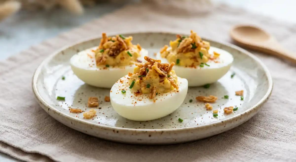 Crispy Deviled Eggs