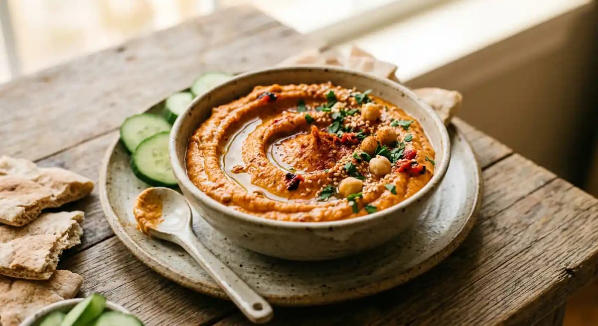 Roasted Red Pepper Hummus