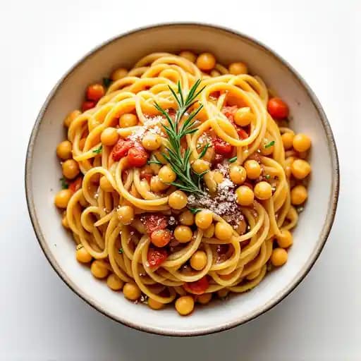 Pasta e Ceci recipe served on a plate, by T Marie's Ristorante Italiano Pasta e Ceci recipe served on a plate, by T Marie's Ristorante Italiano